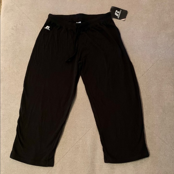 Sz SMALL Women’s Russell Cotton Capri Pants - Picture 1 of 3